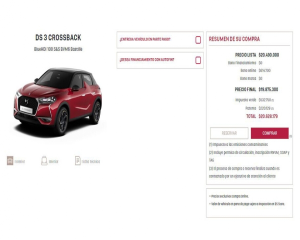 DS Automóviles presenta su plataforma de eCommerce en Chile