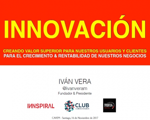 Presentación INNOVACIÓN Iván Vera 2017